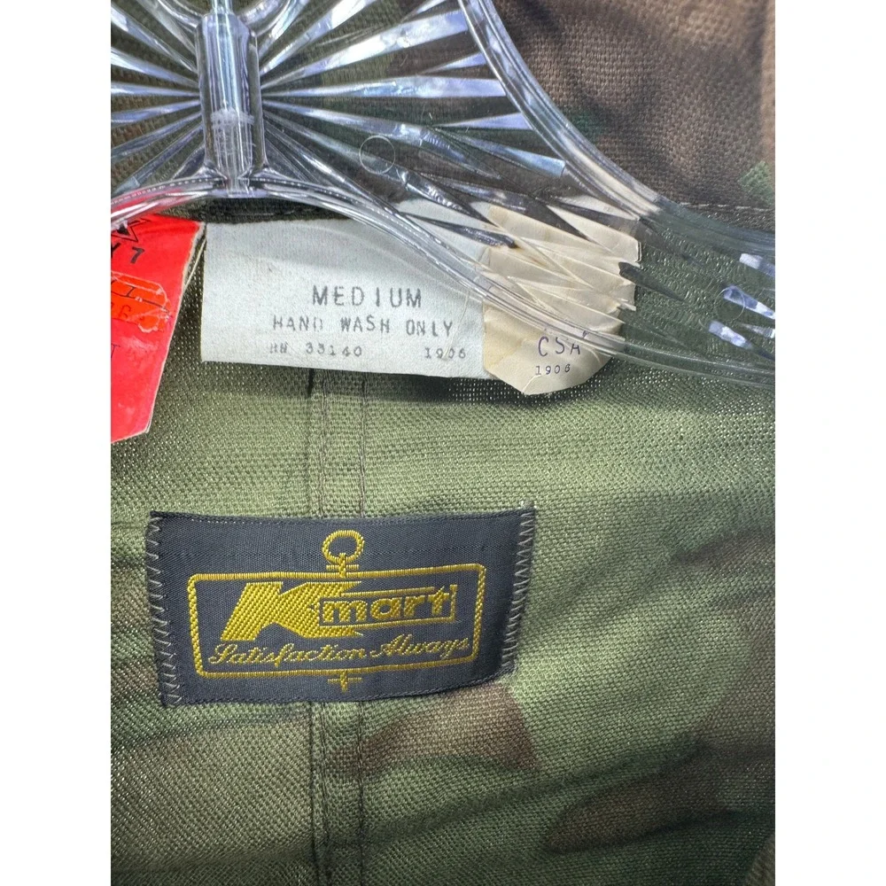 Vintage 70s Kmart Camo‎ Field Jacket and Pants Set Men's Medium Hunting New Old